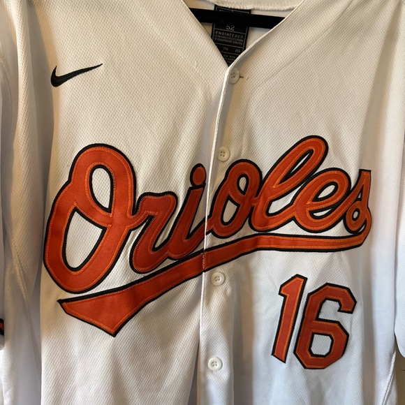 Nike White and Orange Men's Jersey - Picture 2 of 5